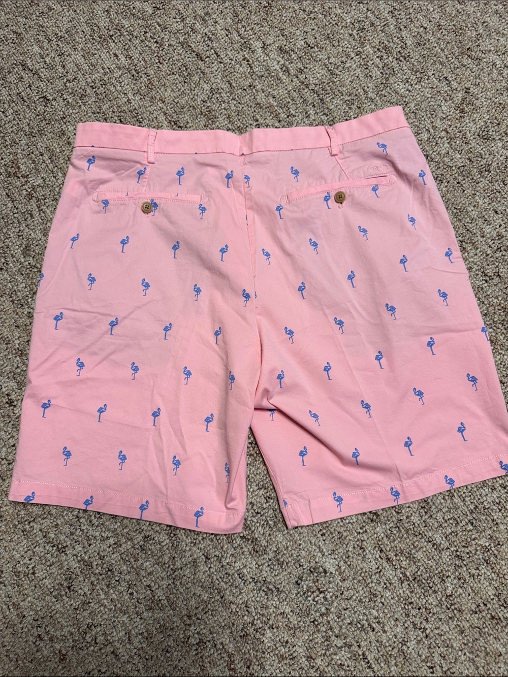 Izod Pink Shorts with Blue Flamingo - Picture 3 of 4